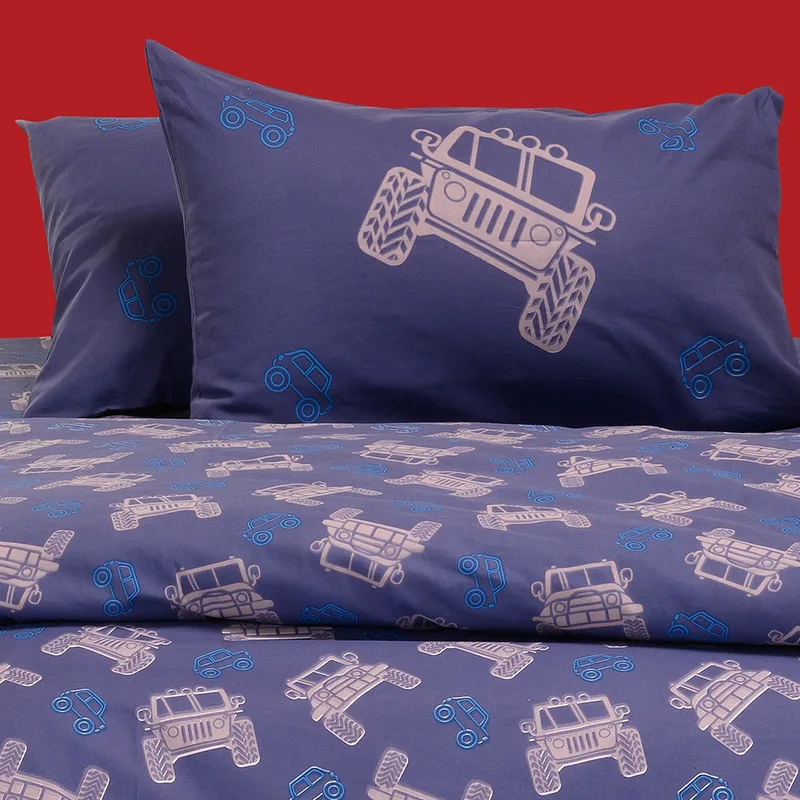 Μαξιλαροθήκες Ζεύγος 50X70 Melinen Kids Line Trucks Blue (50x70)
