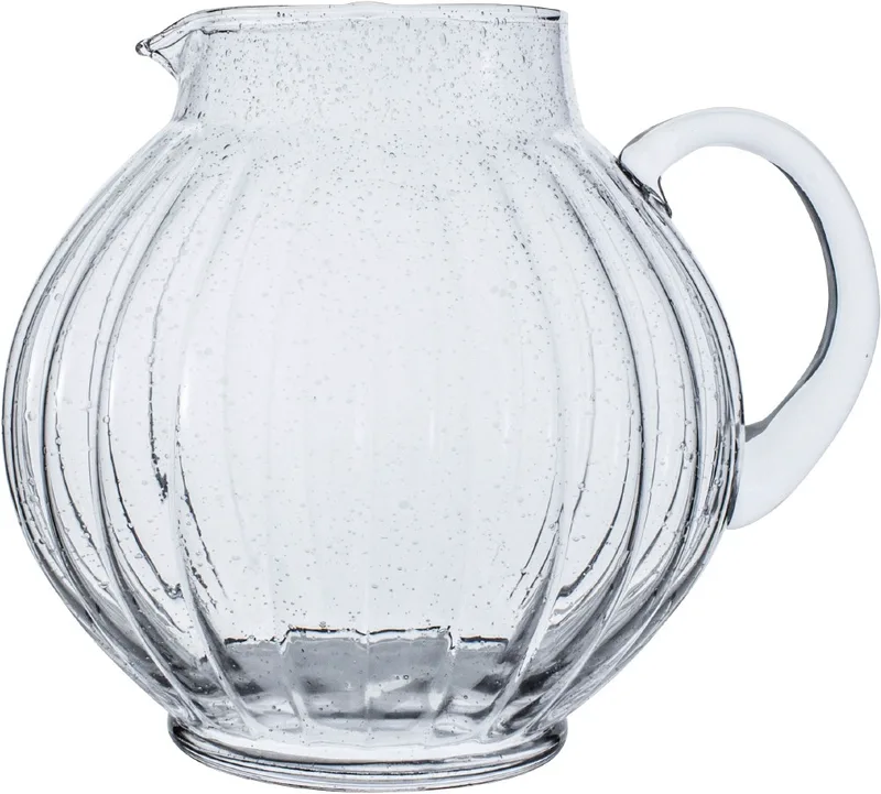 Laura Ashley Κανάτα Σερβιρίσματος Γυάλινη Φυσητή 3lt Διάφανη