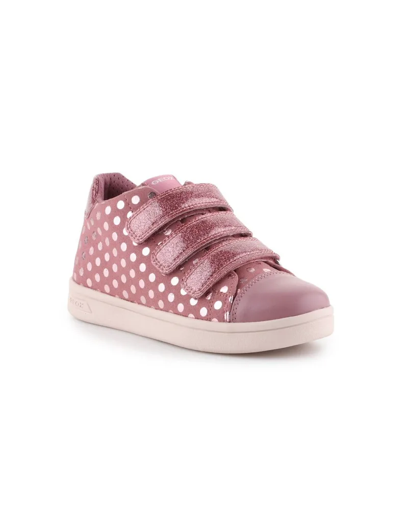 Geox Παιδικά Sneakers High Ανατομικά με Σκρατς για Κορίτσι Ροζ J944MD0DHKCC8006