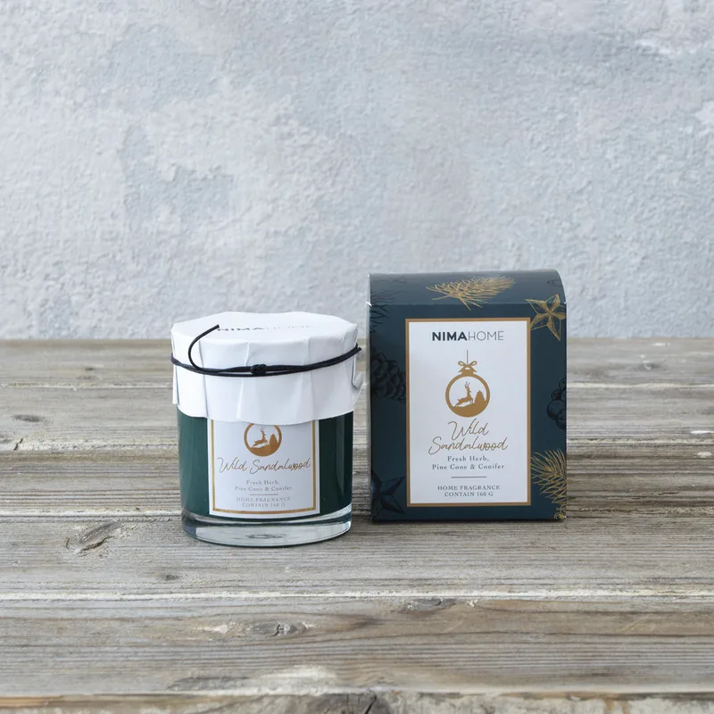 Κερί Αρωματικό 160gr Nima Aroma Wild Sandalwood