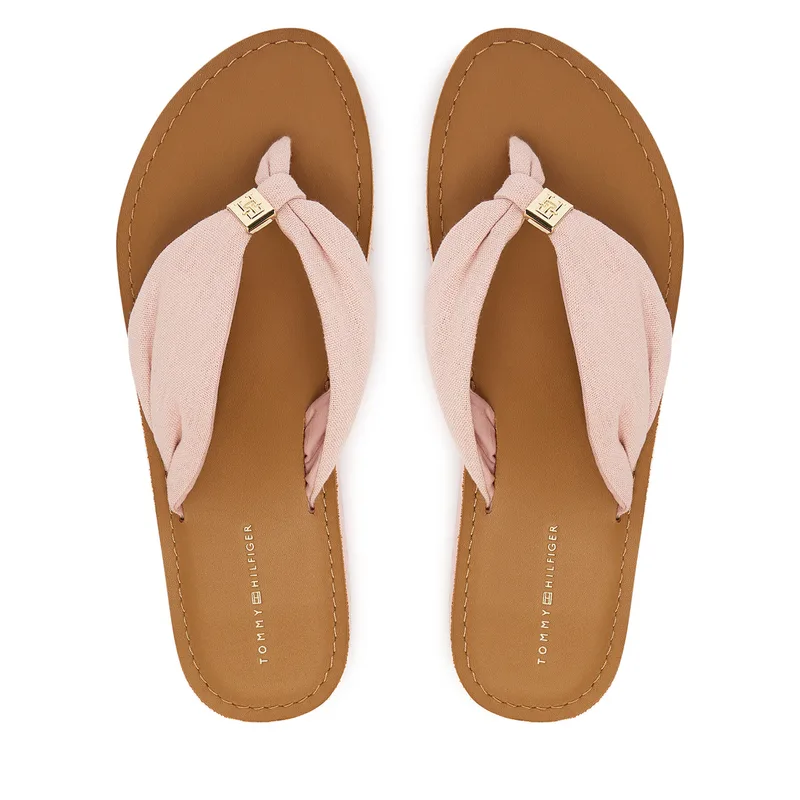 Σαγιονάρες Tommy Hilfiger Th Ltr Footbed Summer Sandal FW0FW09194 Ροζ