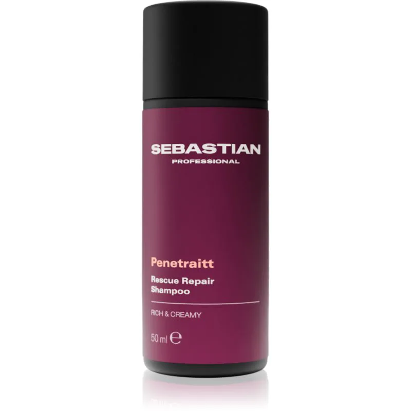 Sebastian Professional Penetraitt σαμπουάν για κατεστραμμένα, χημικά επεξεργασμένα μαλλιά 50 ml
