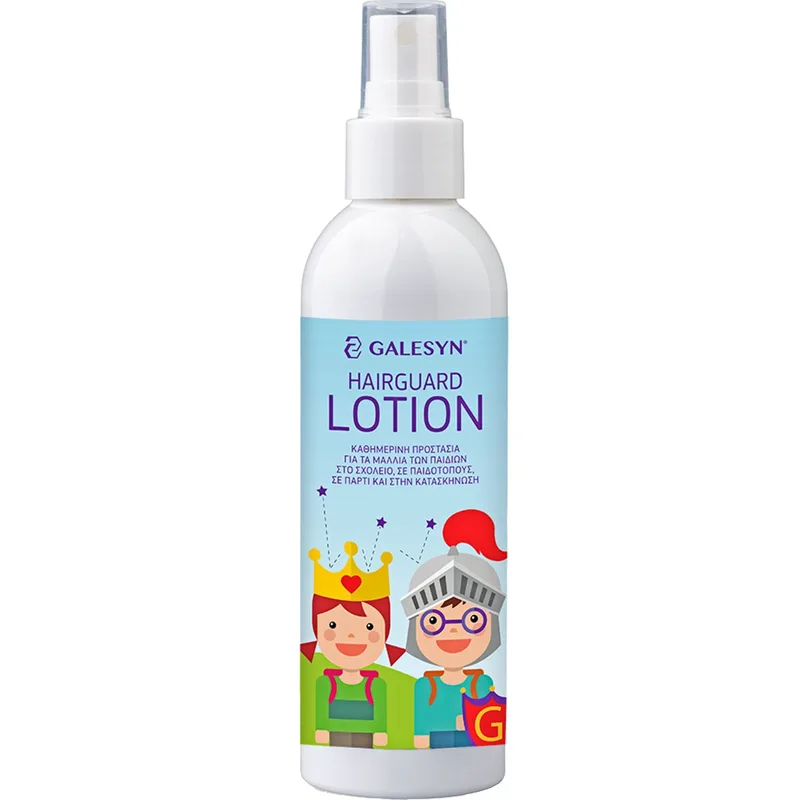 Galesyn Hairguard Lotion Παιδική, Αντιφθειρική Λοσιόν Μαλλιών με Φυτικά Εκχυλίσματα Ειδικά Σχεδιασμένη για Καθημερινή Προστασία από τις Ψείρες 200ml