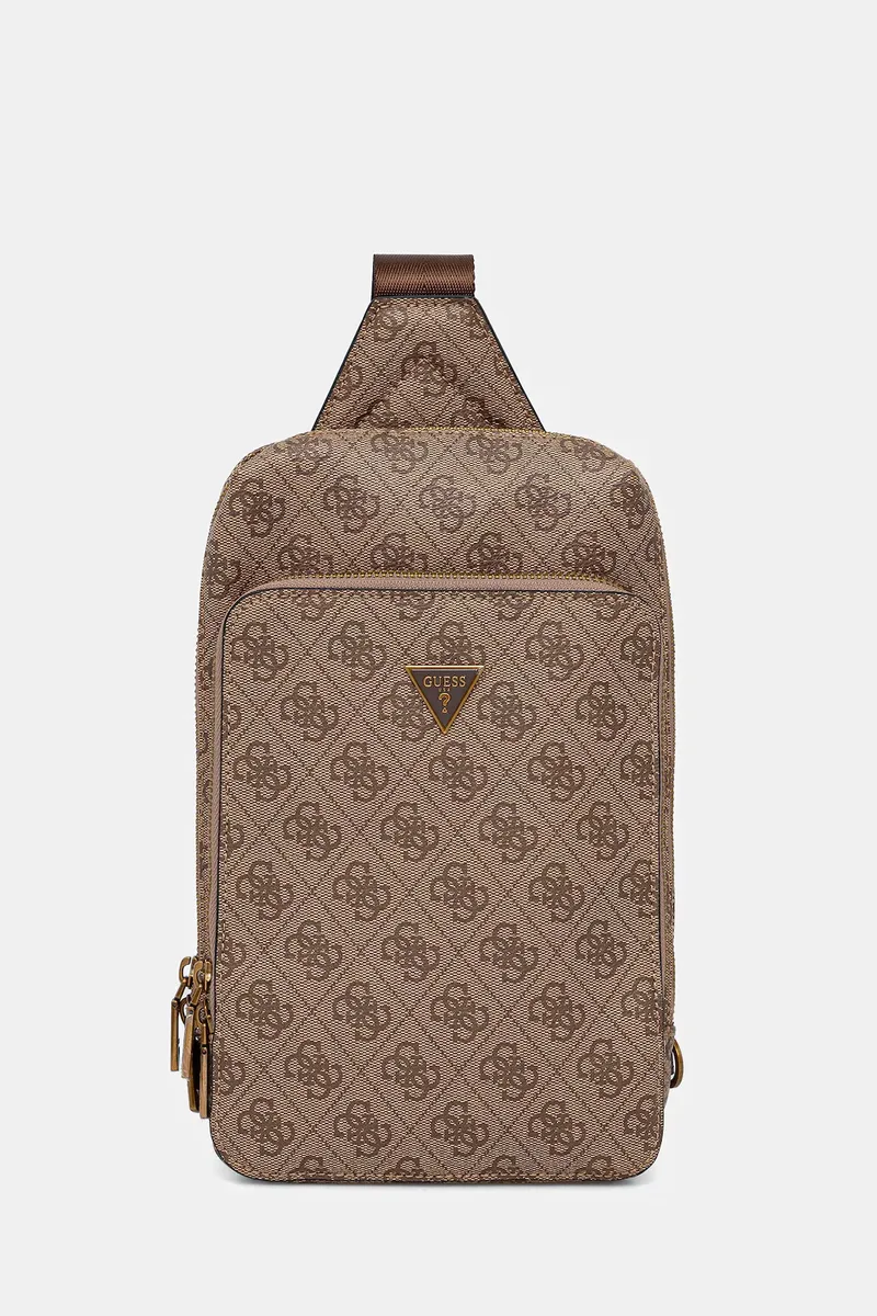 Guess Τσαντάκι Ώμου Milano Crossover HMMILOP5226-BBO Μπεζ