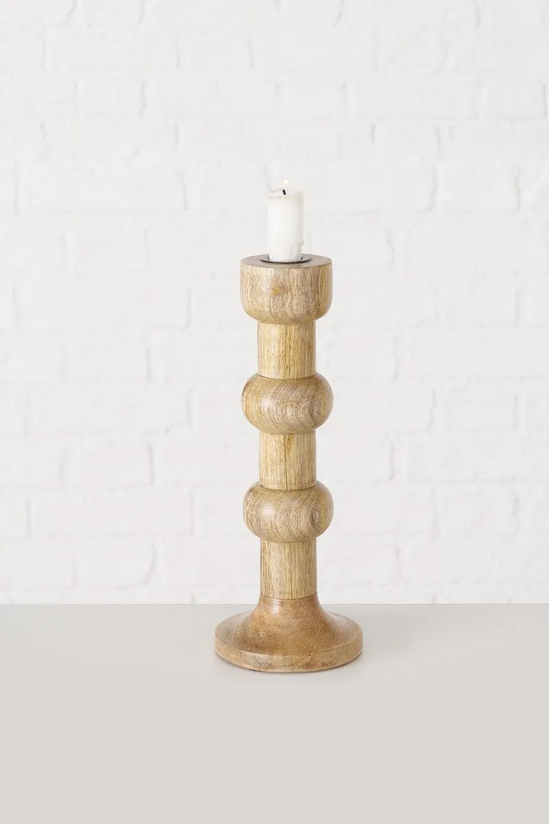 DOMUS HOMUS ξύλινο κηροπήγιο "Bubbles" 10 x 10 x 26 cm - 20-94-210