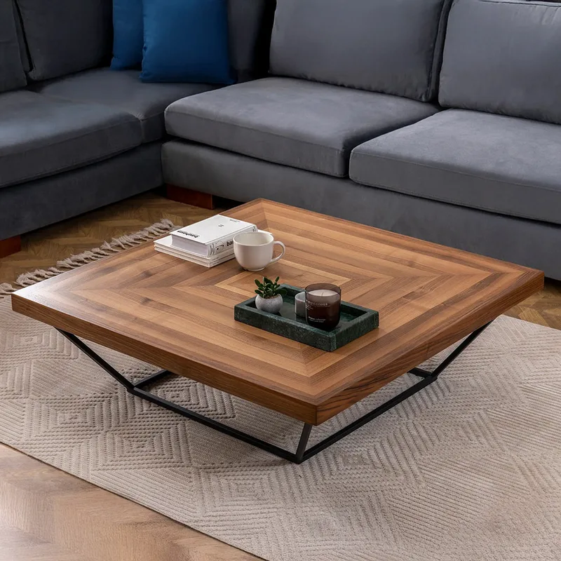 Τραπεζάκι Σαλονιού Cora - Walnut 141Hwr1131 100x32x100 cm