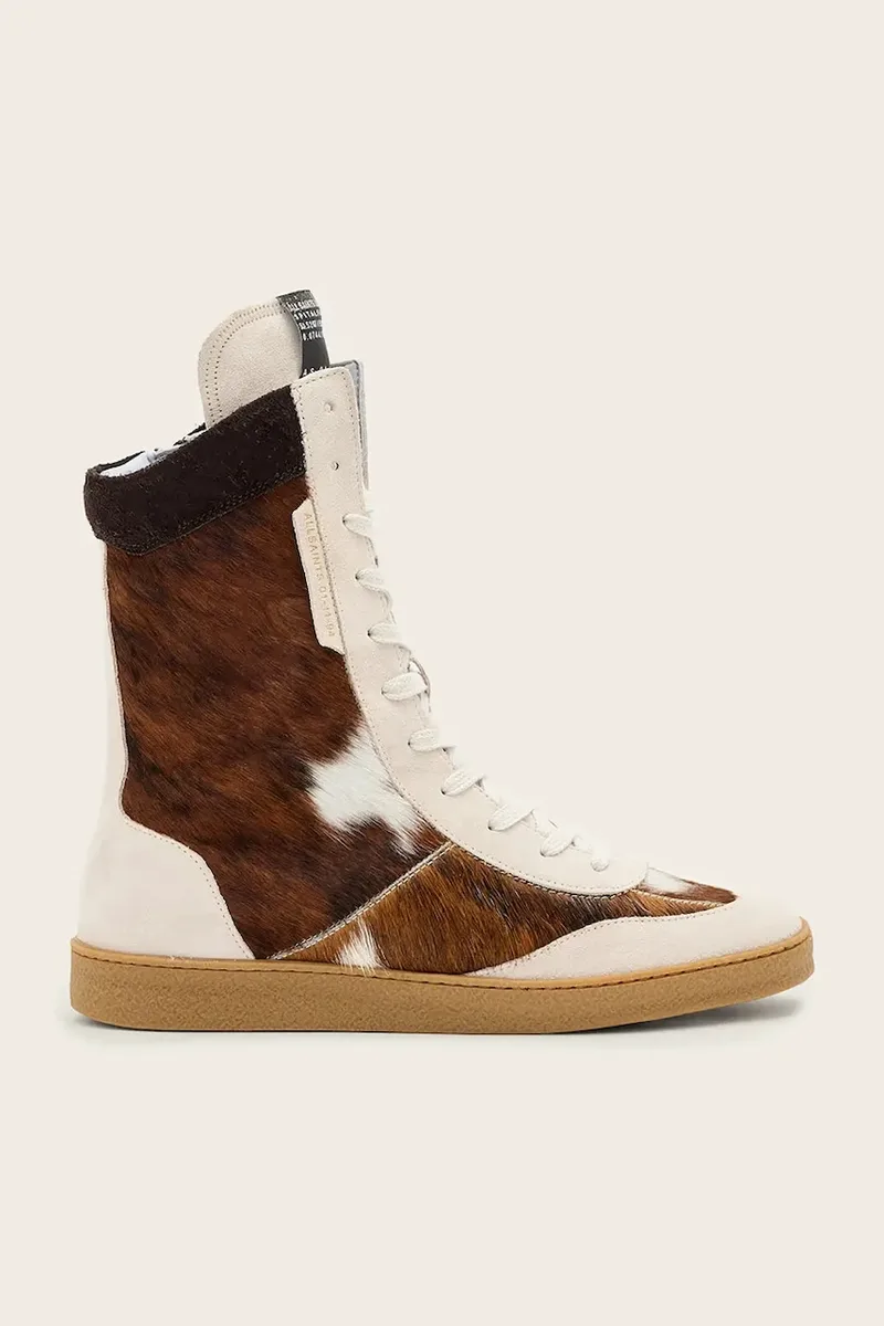 Δερμάτινα sneakers AllSaints Louise High Top
