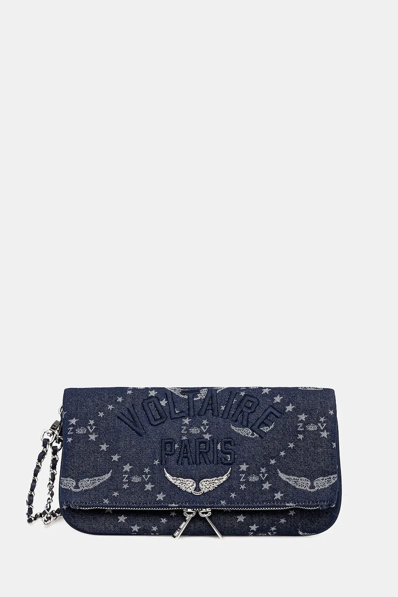 Τσάντα ZADIG&VOLTAIRE ROCK DENIM MONOGRAM