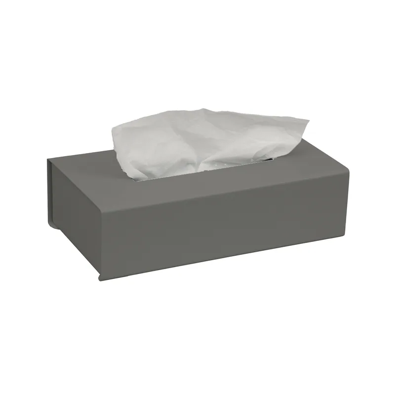 Θήκη Για Χαρτομάντηλα Inox Concrete Matte 25x13x7,5εκ. Pam & Co 120-163 (Χρώμα: Γκρι, Υλικό: Inox) - Pam & Co - 120-163