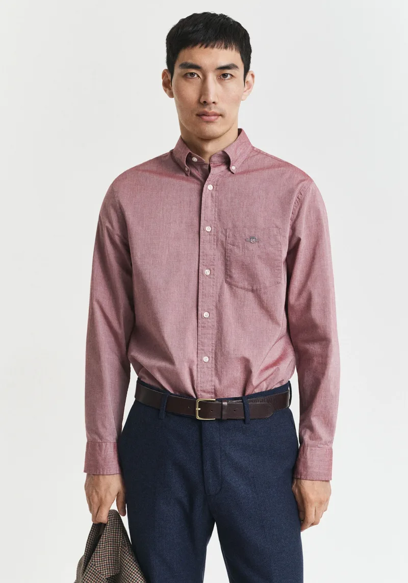 GANT Πουκάμισο της σειράς Poplin - 3000100 681 Plumped red melange
