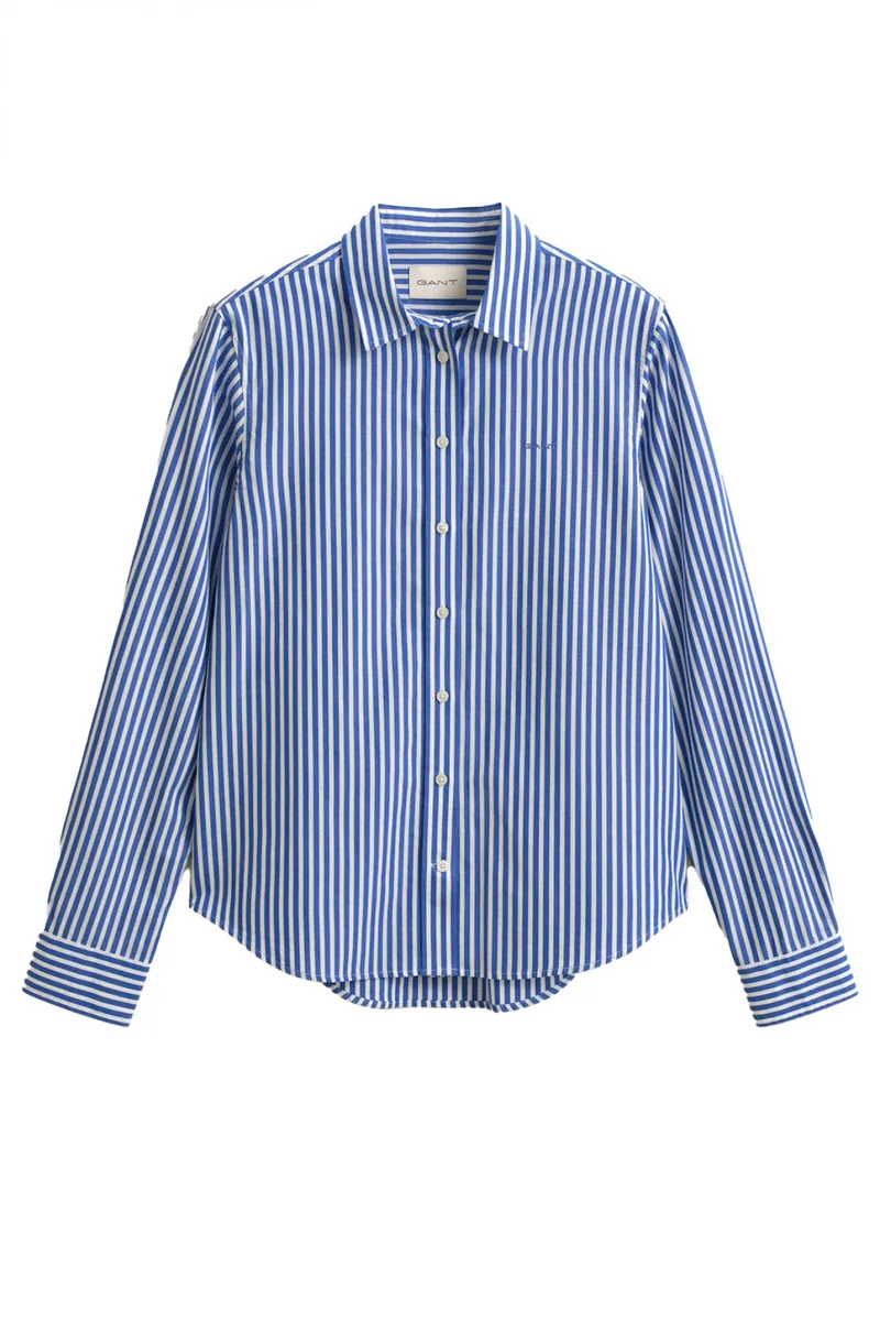 GANT ΠΟYΚΑΜΙΣΟ ΜΜ 417 SAGE BLUE CLASSIC POPLIN ΡΙΓΕ ΛΕΥΚΟ ΜΠΛΕ