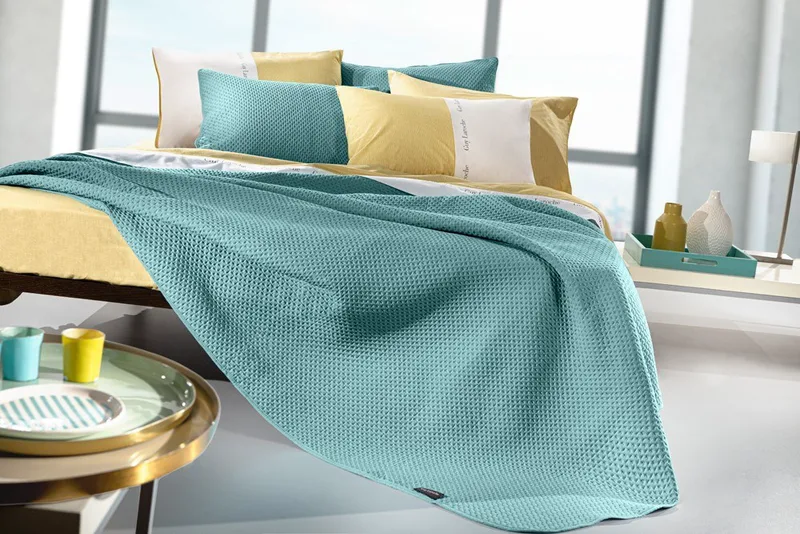Σετ Κουβερλί Μονό 2 Τεμαχίων Guy Laroche Riva Petrol 160x240