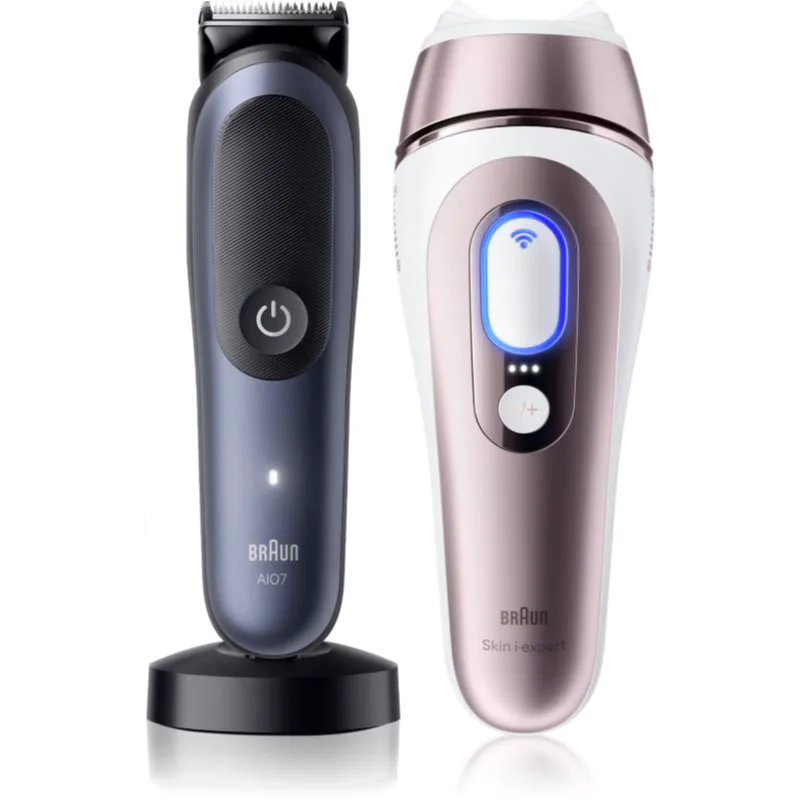 Καφέ Smart IPL Skin i·expert & All in One σετ περιποίησης μαλλιών, γενειάδας και σώματος