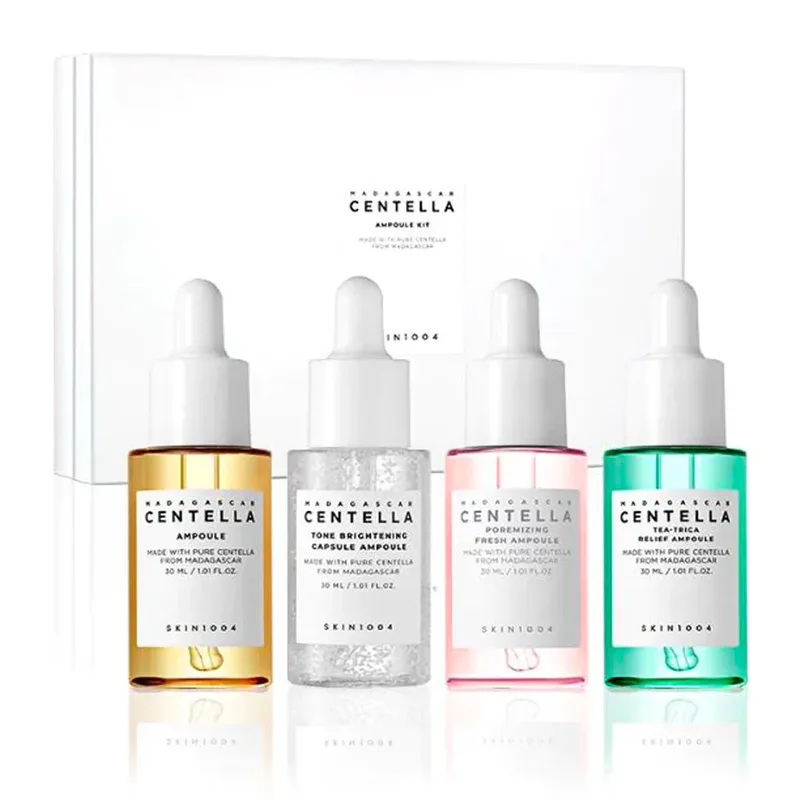 SKIN 1004 - Madagascar Centella Ampoule Kit - Σετ 4 μίνι αμπούλες για πολυλειτουργική χρήση