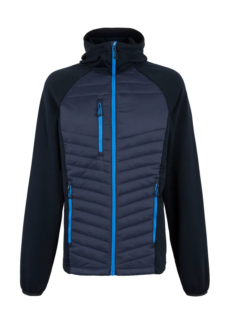 Men’s Navigate Hybrid Hooded Jacket Regatta Professional TRA549 Navy/French Blue