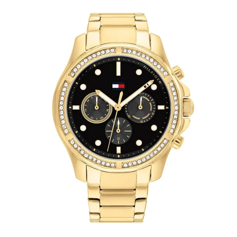 TOMMY HILFIGER Brooklyn Multifunction Crystals Χρυσό Stainless Steel Bracelet 1782570