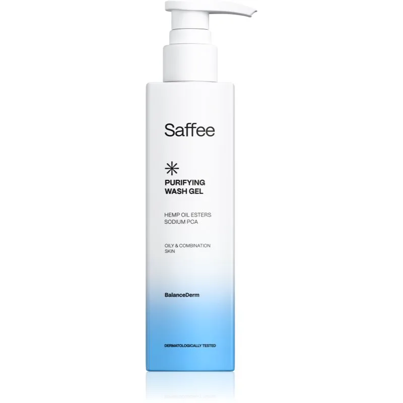 Saffee BalanceDerm Purifying Wash Gel τζελ καθαρισμού για μικτή και λιπαρή επιδερμίδα 200 ml