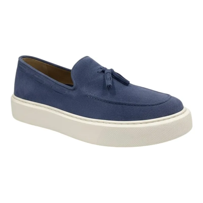 Robinson Ανδρικά Παπούτσια Μοκασίνια LOAFERS 69655 Τζίν Καστόρι Δέρμα