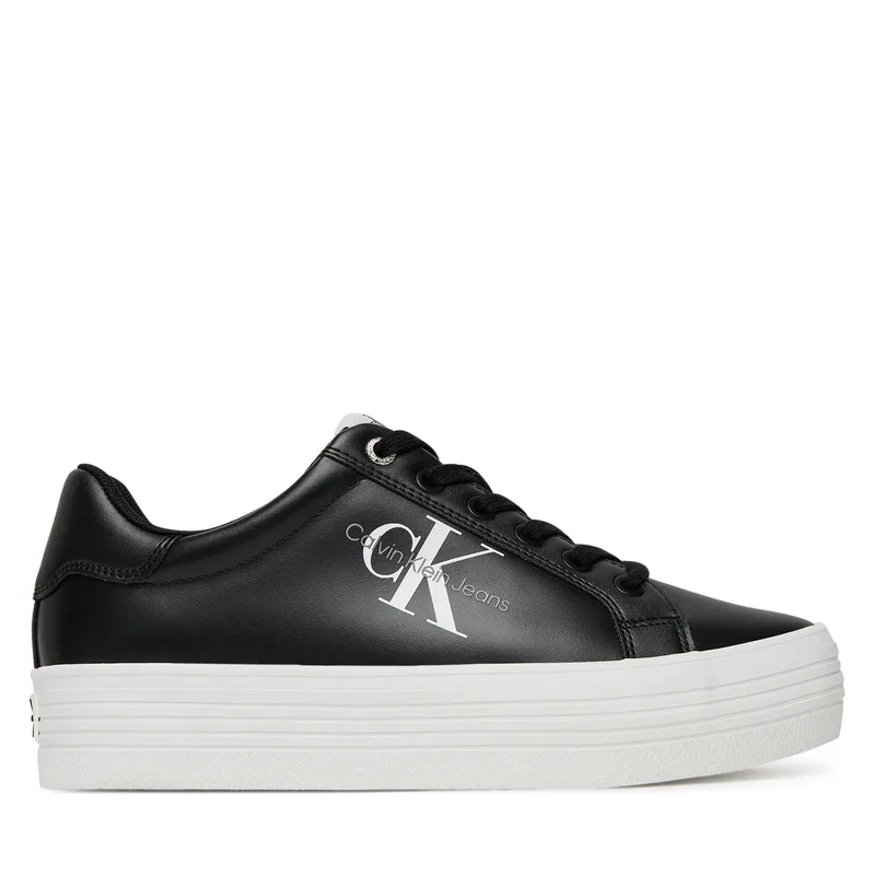 Πάνινα παπούτσια Calvin Klein Jeans YW0YW00847 Μαύρο
