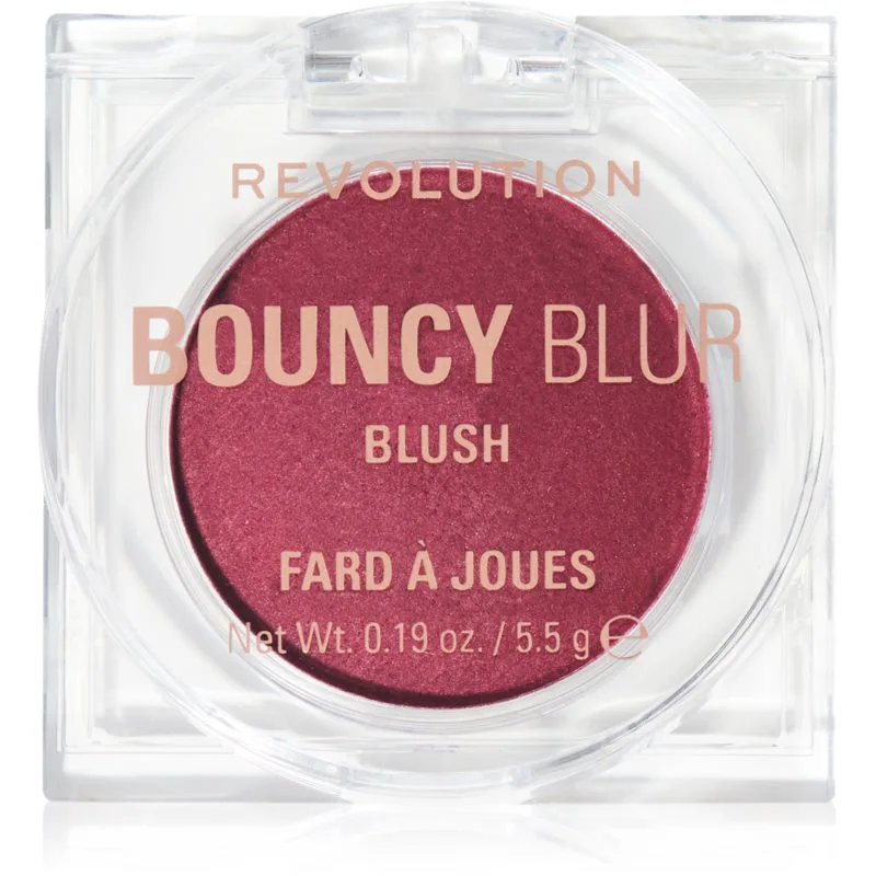 Revolution Bouncy Blur λαμπρυντικό ρουζ απόχρωση Bouncy Berry 5.5 γρ