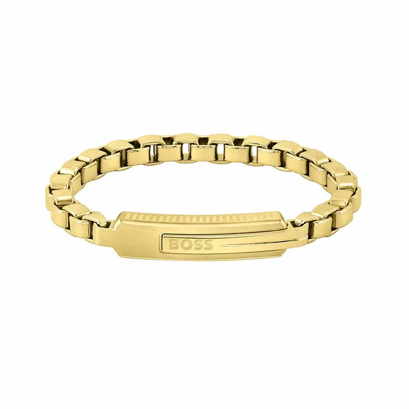 HUGO BOSS Ανδρικό Βραχιόλι από Eπιχρυσωμένο Ατσάλι 1580357S