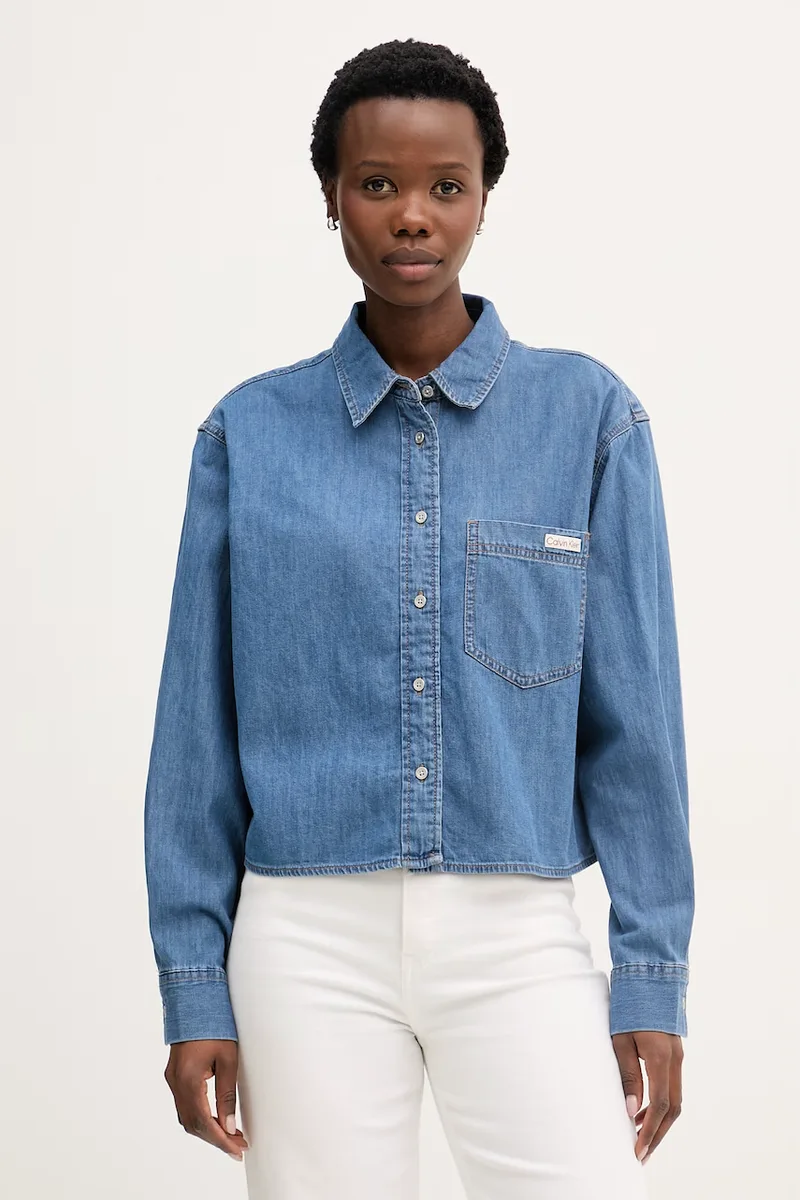 Calvin Klein Jeans Πουκάμισο γυναικείο ντένιμ