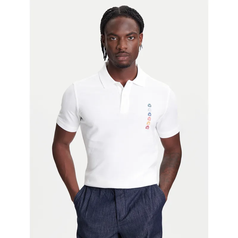 United Colors Of Benetton Polo 3089U302J Λευκό Regular Fit