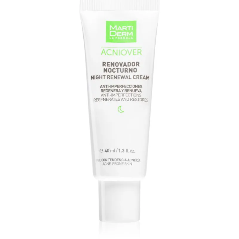 MartiDerm Acniover Night Reneval Cream εντατική κρέμα νύχτας κατά της ακμής 40 ml
