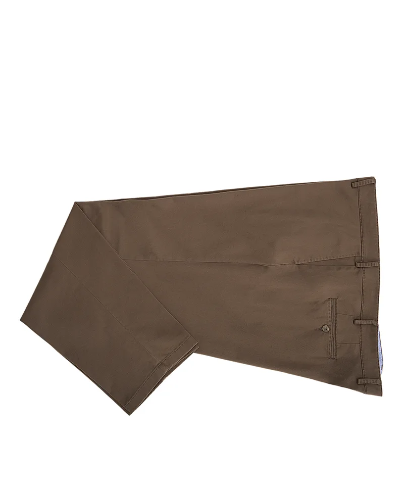 Kaiserhoff PLUS SIZE Ανδρικό Παντελόνι Chinos Βαμβακερό Modern Fit σε Καφέ
