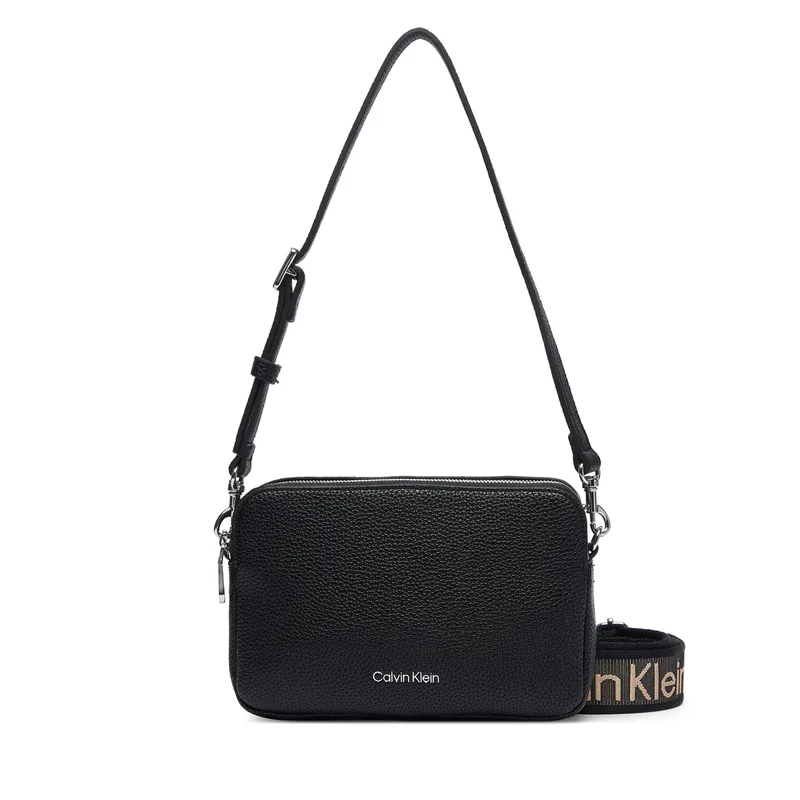 Τσάντα Calvin Klein Webbing 2X Strap Camera Bag LV04F3656G Μαύρο