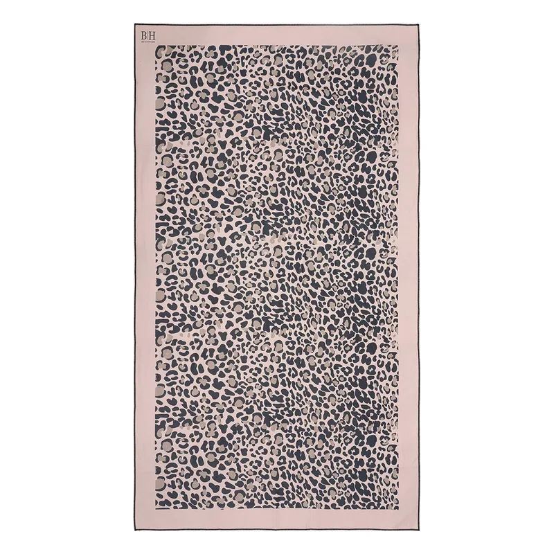 Beauty Home Πετσέτα θαλάσσης διπλής όψης Microfiber Art 2254 90x160 Άμμου