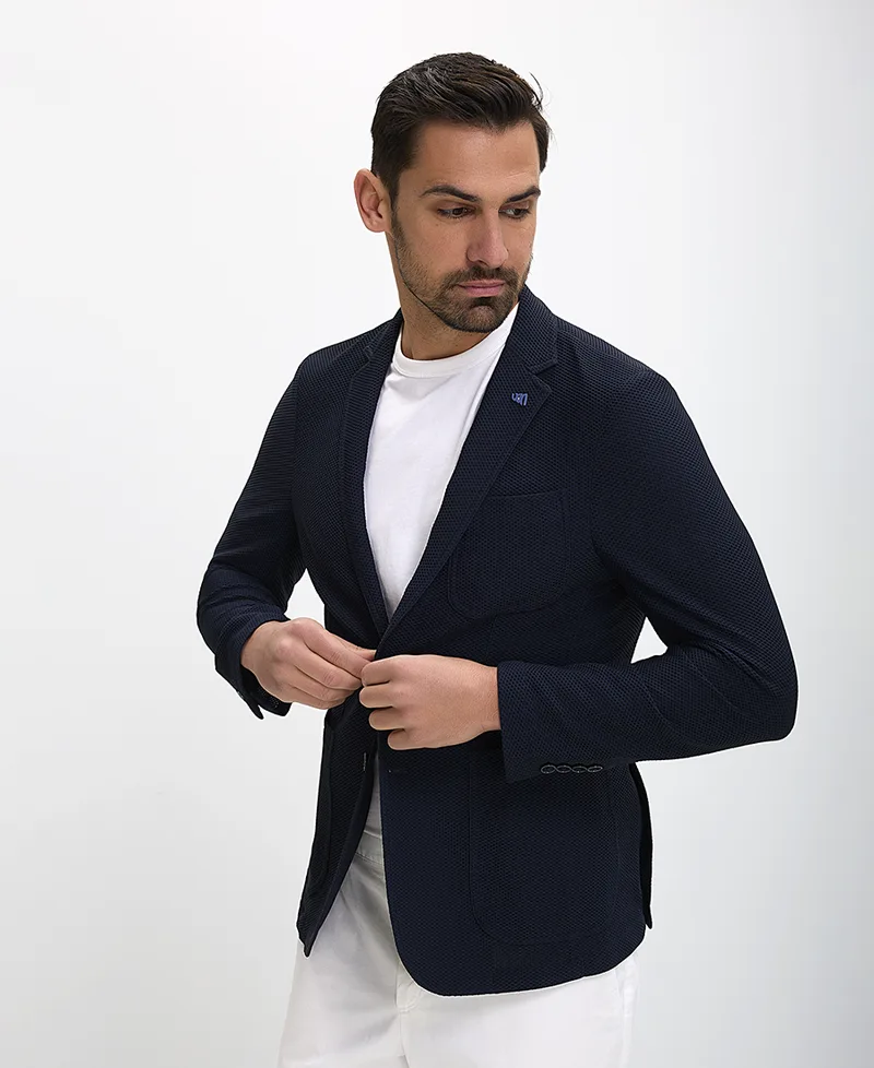 R2 Amsterdam Ανδρικό Travel Jacket Με Stretch Ύφασμα Και Άνετη Εφαρμογή