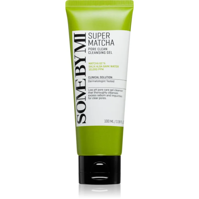 Some By Mi Super Matcha Pore Clean Cleansing Gel απαλό καθαριστικό τζελ για εκτεταμένους πόρους 100 ml