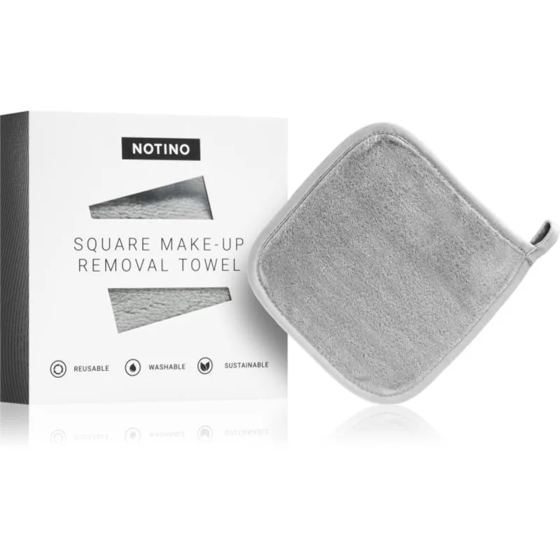 Notino Spa Collection Square Makeup Removing Towel πετσέτα ντεμακιάζ απόχρωση Grey 1 τμχ