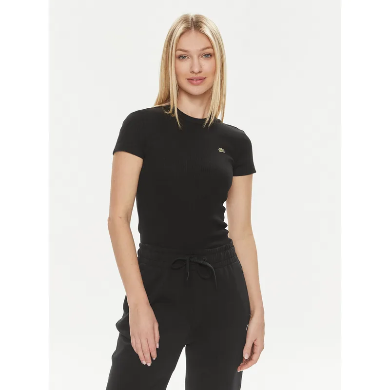 Lacoste T-Shirt TF5538 Μαύρο Regular Fit