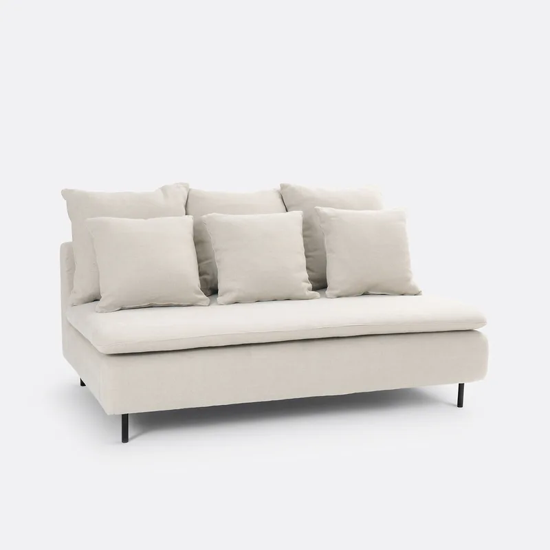 Καναπές από λινό βισκόζη Μ97xΠ159xΥ84cm