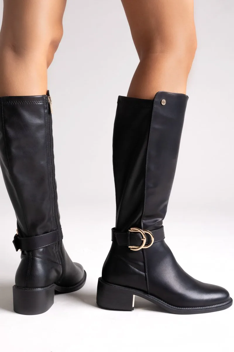 Xti Footwear Riding Boots - 143100 - Black Matte