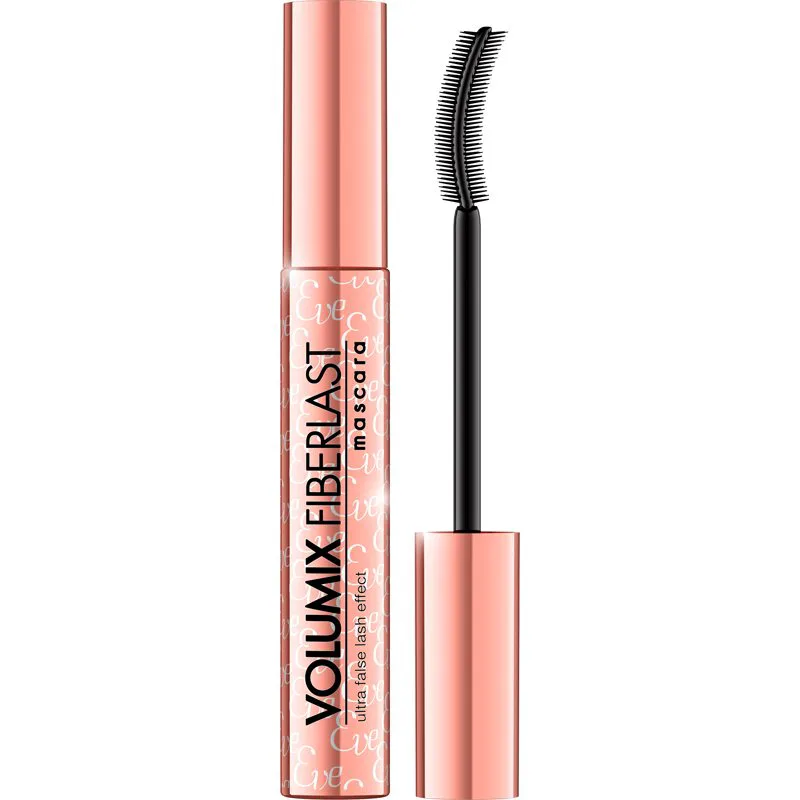 Eveline Cosmetics Volumix Fiberlast Rose Μάσκαρα για αποτέλεσμα ψεύτικων βλεφαρίδων 9 ml