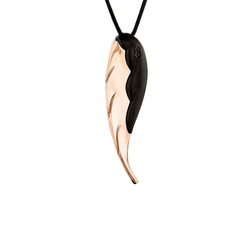 HONOR Κολιέ από Ορείχαλκο Lucky Charms 2018 Feather BK017
