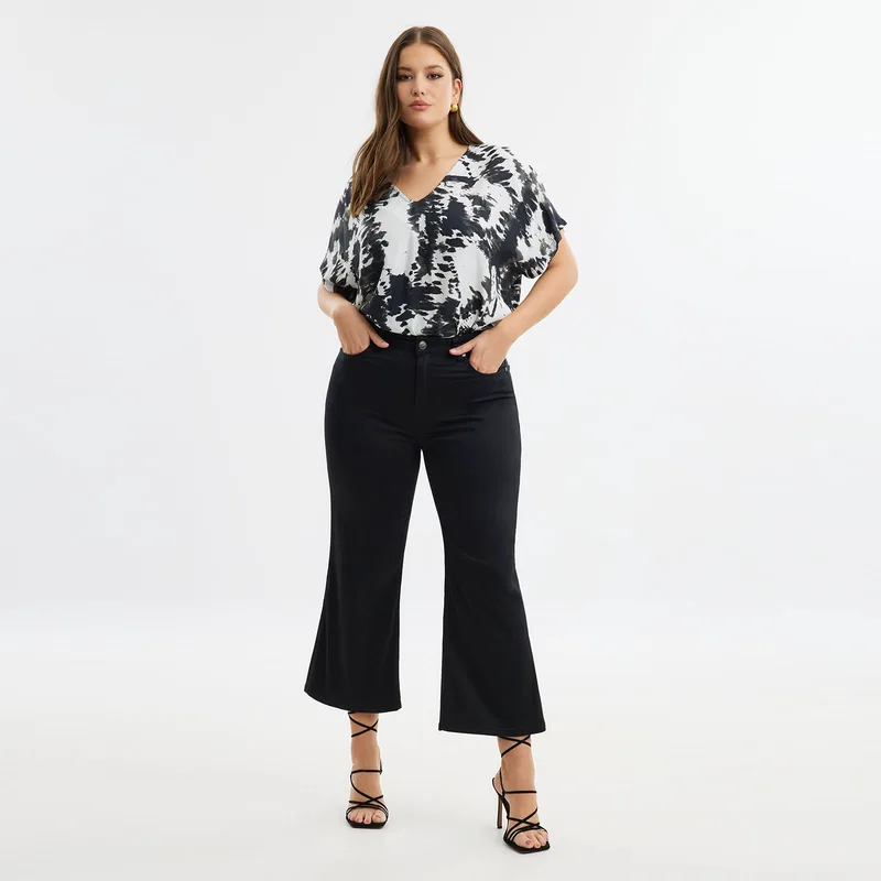 Τζιν basic flare cropped