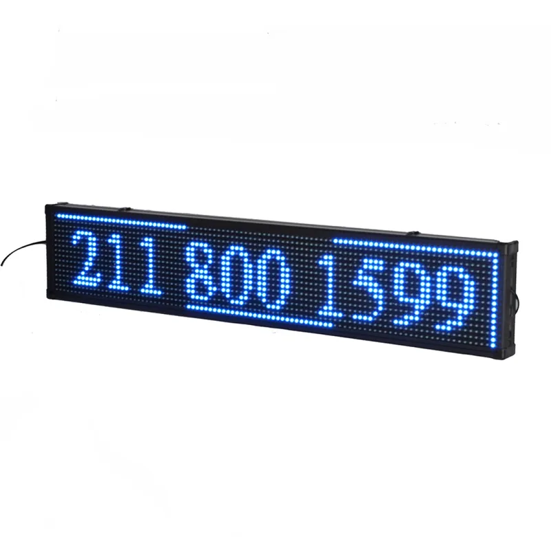 Πινακίδα LED κυλιόμενων μηνυμάτων 70x20 cm μπλέ