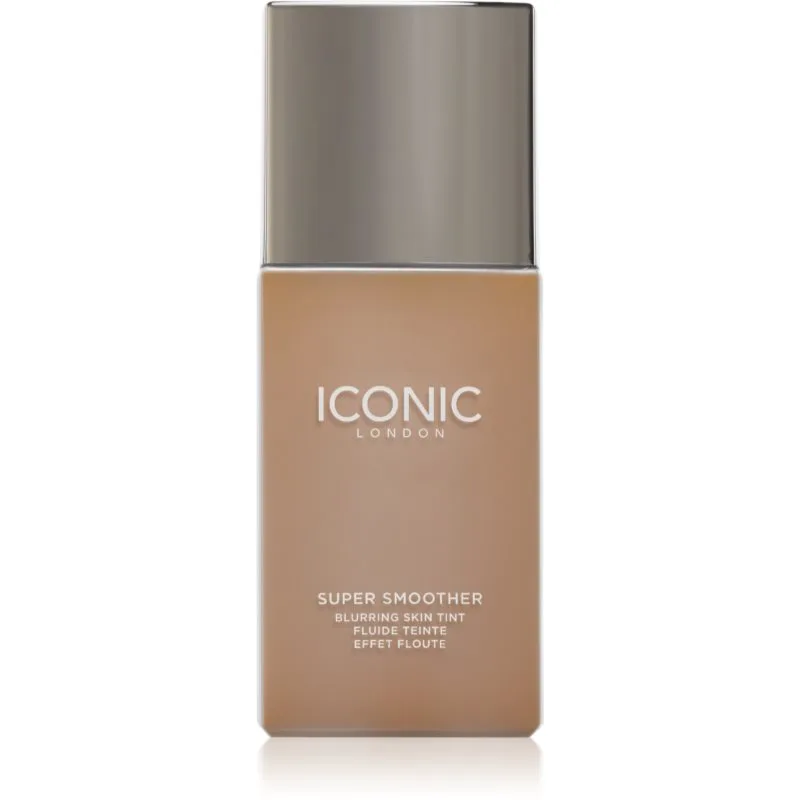 ICONIC London Super Smoother Blurring Skin Tint ελαφρύ ενυδατικό μεικ απ απόχρωση Warm Tan 30 ml
