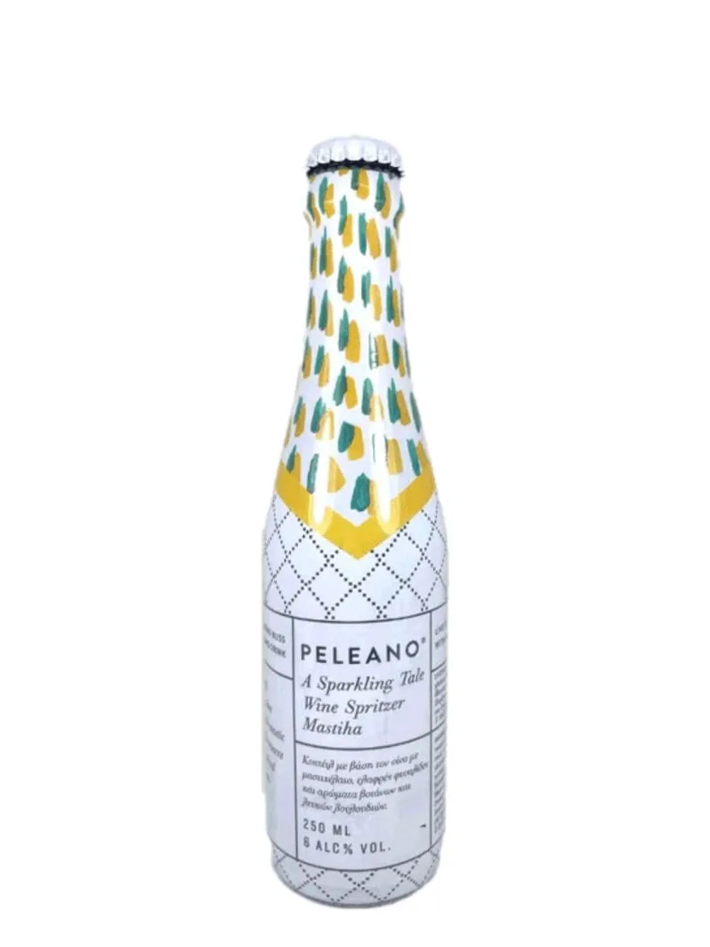 Αφρώδης λευκός οίνος με μαστίχα "Peleano" 250ml>