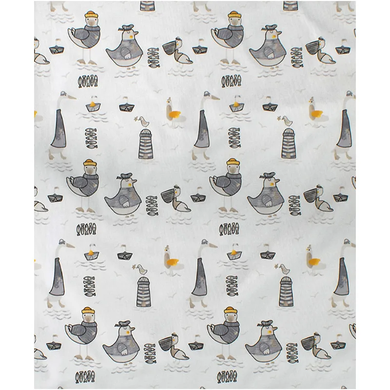 Σεντόνι Λίκνου 80x110 Dimcol Seabirds 578 Grey