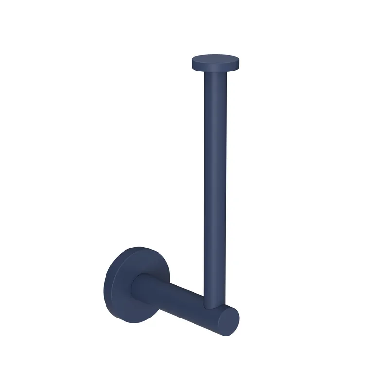 Χαρτοθήκη Ανοξείδωτη Matt Navy Blue Pam & Co 5x5x17εκ. 102-203 (Υλικό: Ανοξείδωτο, Χρώμα: Μπλε) - Pam & Co - 102-203