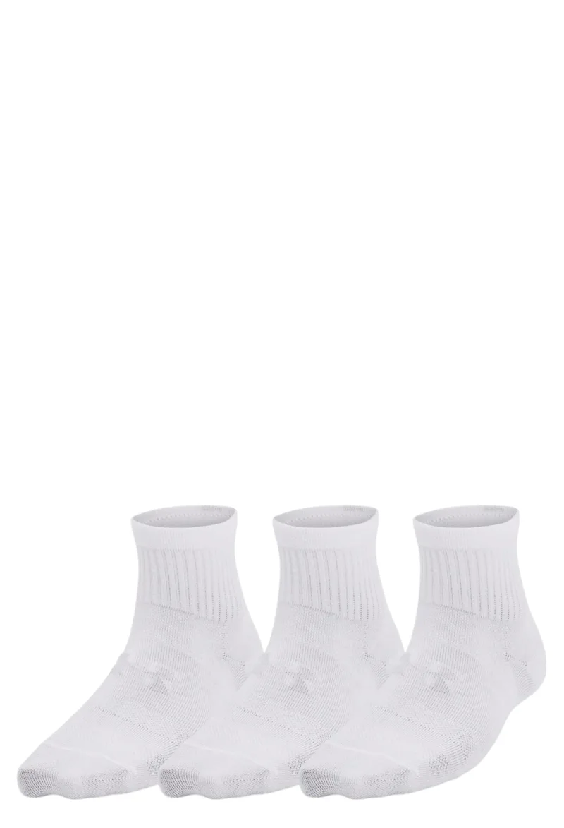 Κάλτσες Under Armour Essential 3pk Qtr Yth 1382952-100 Unisex Παιδικό
