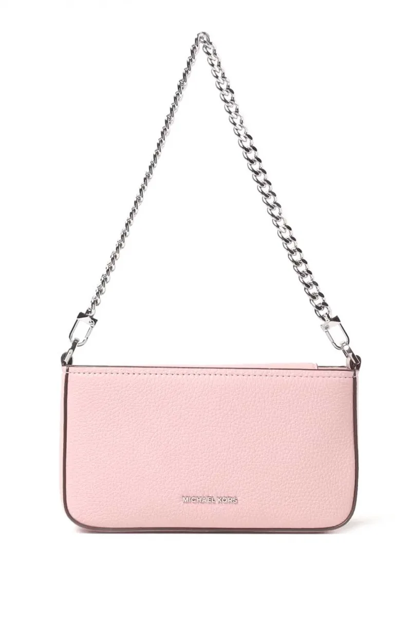 MICHAEL KORS ΤΣΑΝΤΑΚΙ CROSSBODY/XEIΡΟΣ BRYANT ΑΛΥΣΙΔΑ LOGO ΡΟΖ