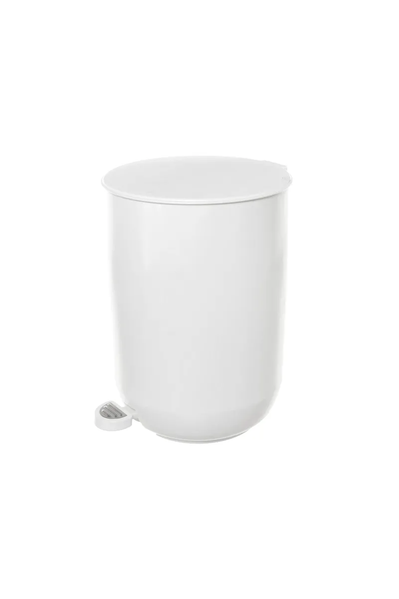 Coincasa πλαστικό καλάθι μπάνιου με καπάκι 17 x 24 x 21 cm - 006563646 Λευκό