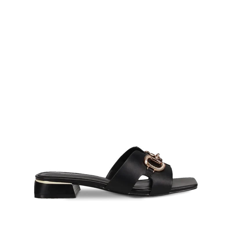 Μαύρο mule σανδάλι