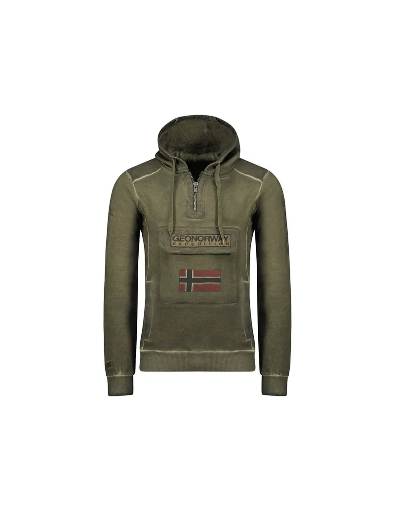 Geographical Norway Gymclass EO Tiedye Badge sweatshirt M WU8270HGNOKAKI